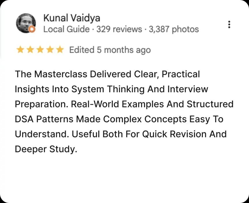 Masterclass Review 1