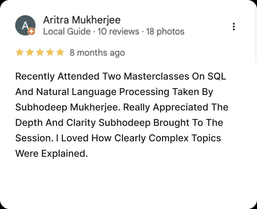 Masterclass Review 2