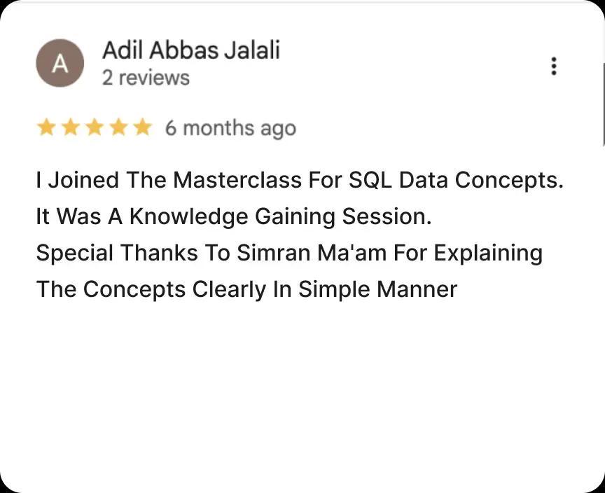 Masterclass Review 3