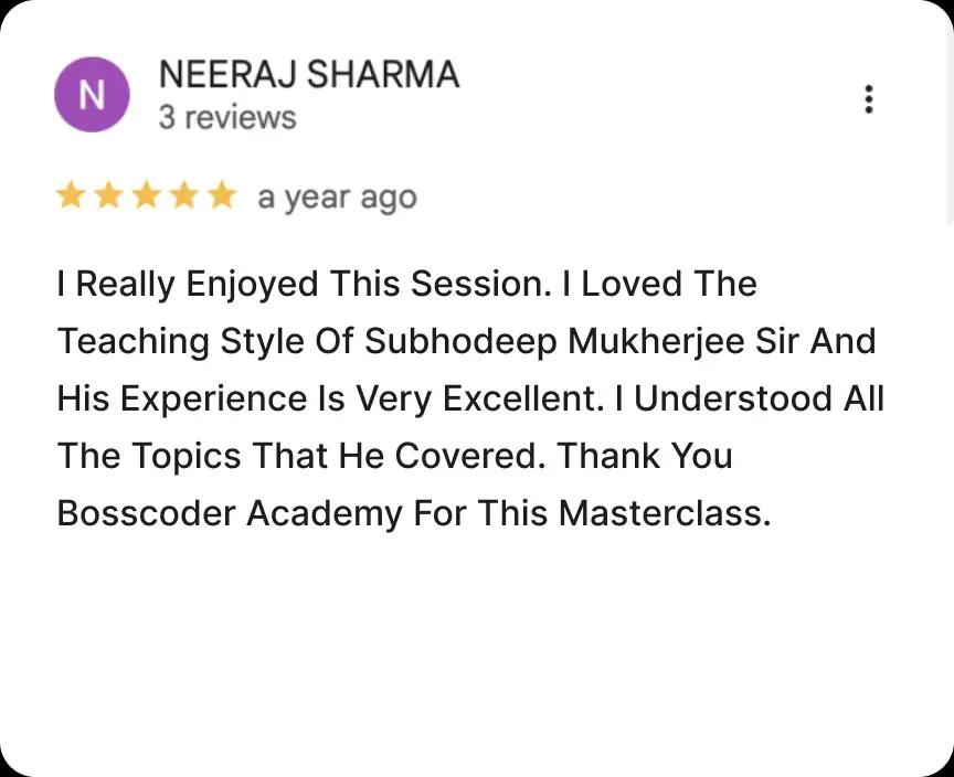 Masterclass Review 4