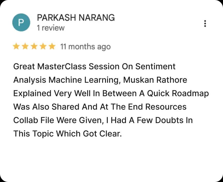Masterclass Review 5